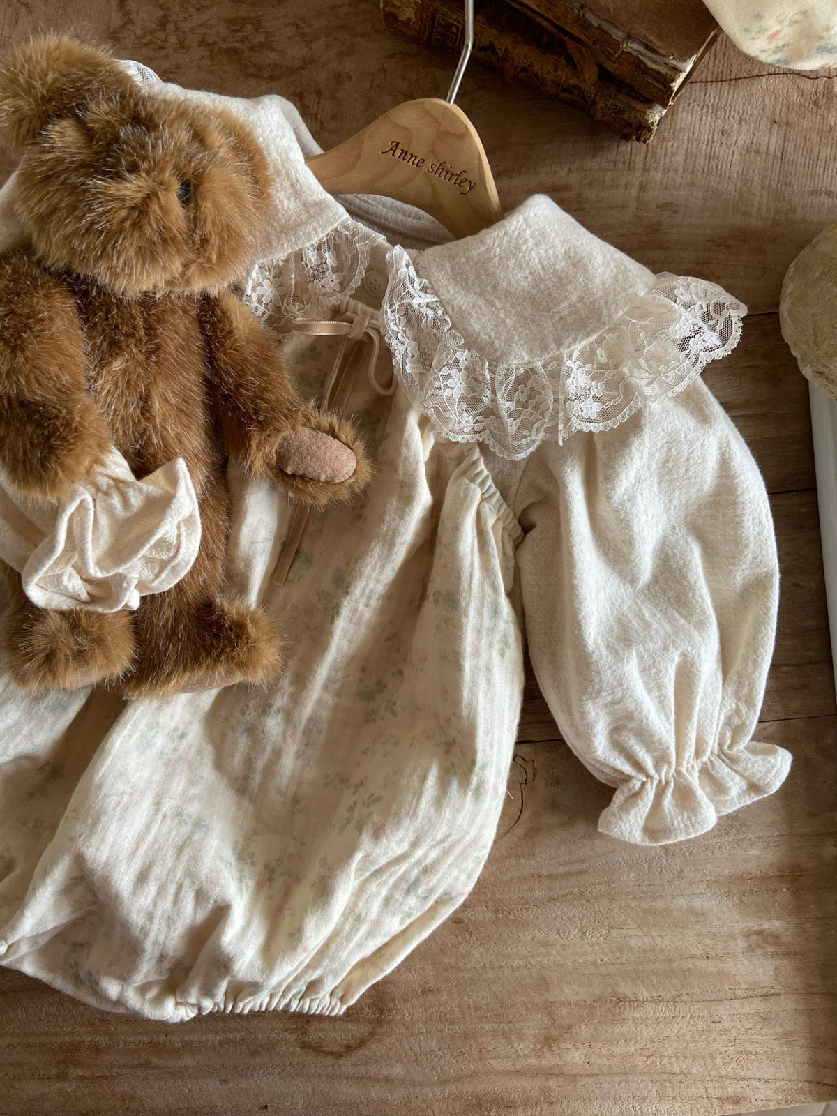 韓國童裝 26秋| AS20 Hasi Dress / Baby Suit (Cream) 連身裙