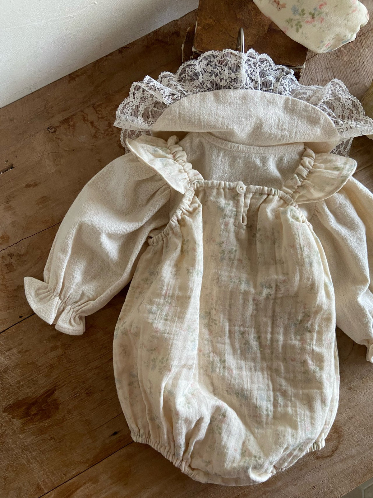 韓國童裝 26秋| AS20 Hasi Dress / Baby Suit (Cream) 連身裙