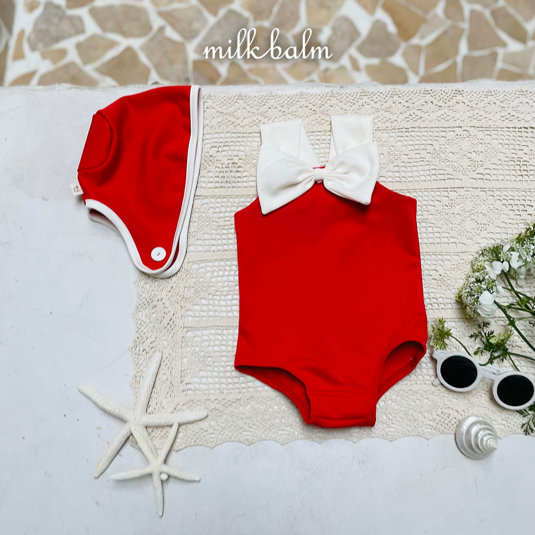韓國童裝 25夏 | MK25204 RIBBON SWIMSUIT (BABY & KIDS)