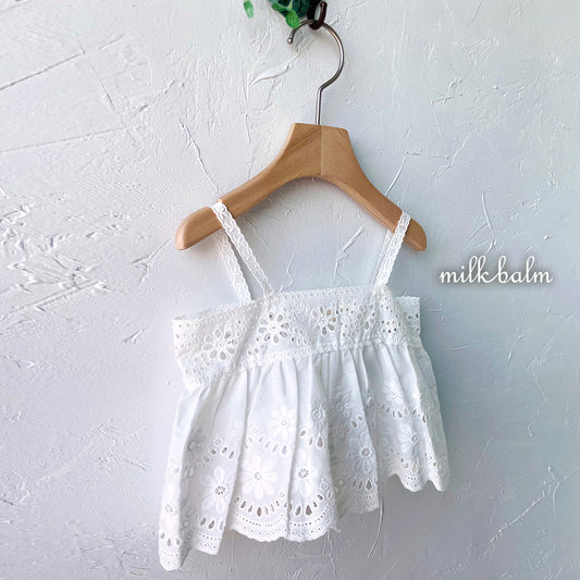 韓國童裝 25夏 | MK25221 KIDS LACE BLOUSE