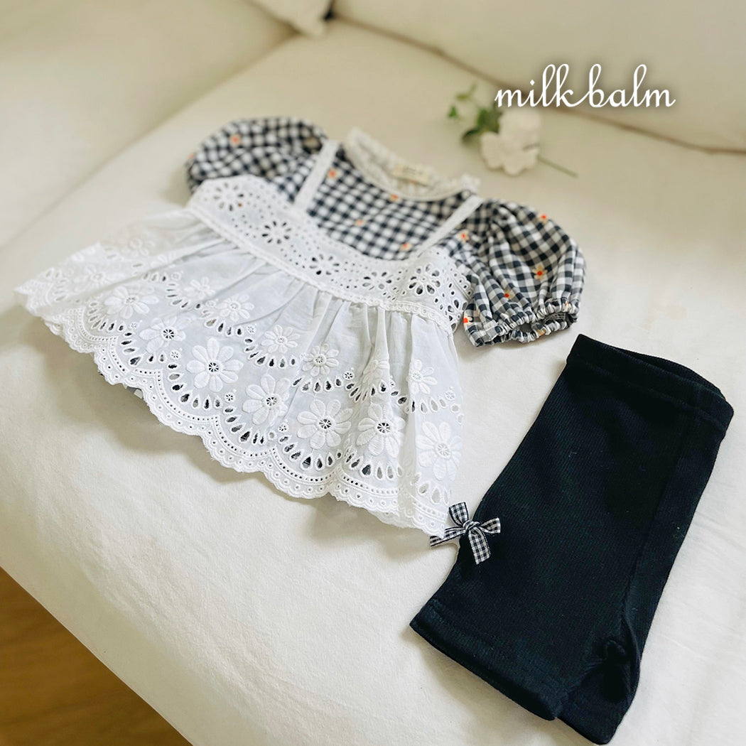 韓國童裝 25夏 | MK25221 KIDS LACE BLOUSE