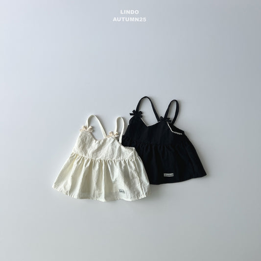 韓國童裝 25秋 | LD25311 Ribbon Sleeveless BL