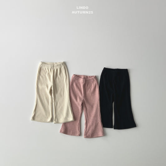 韓國童裝 25秋 | LD25303 Knit Ribbed Pants