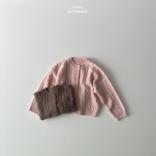 韓國童裝 25秋 | LD25305 Twisted Cardigan