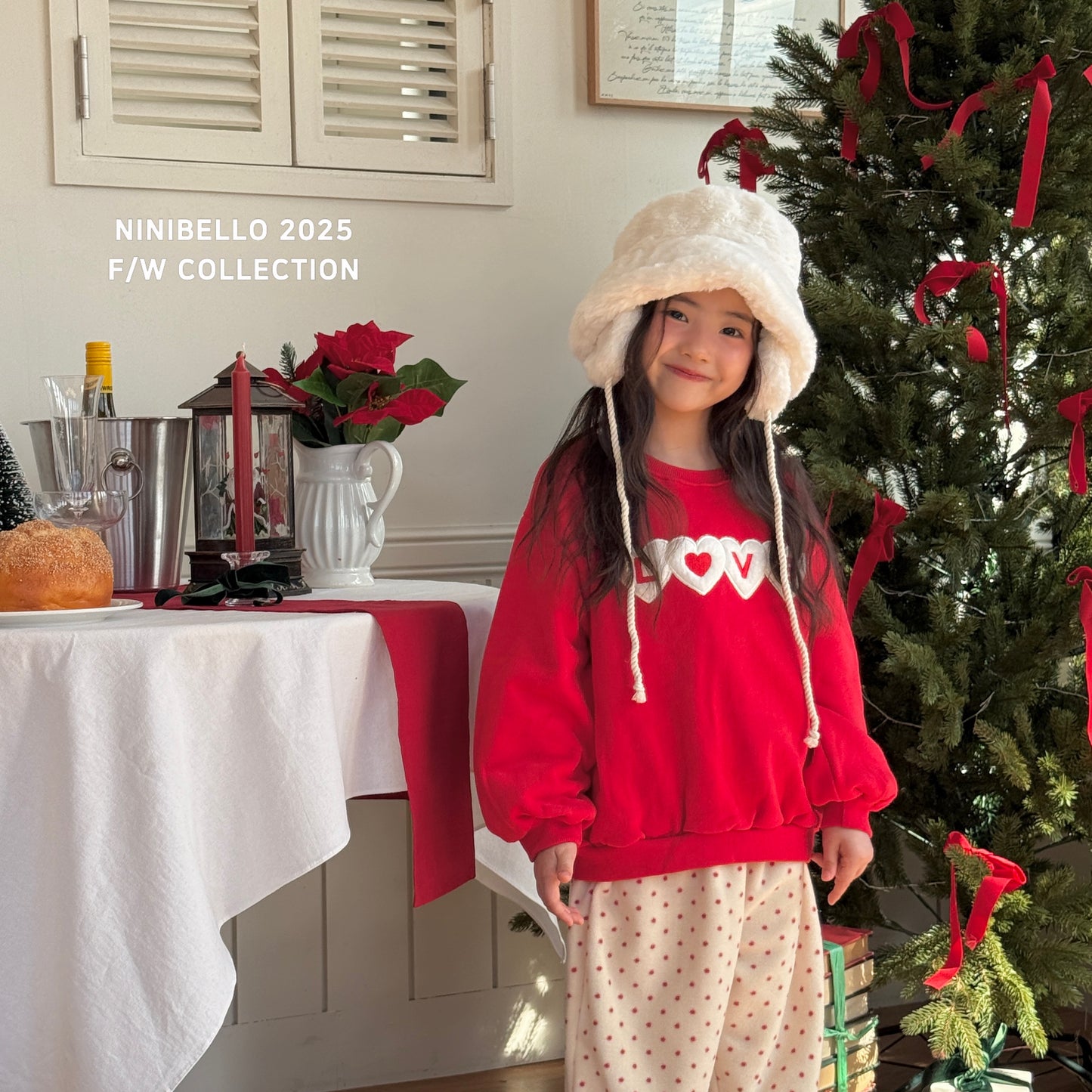 韓國童裝 25秋冬 | NB25407 Love MTM