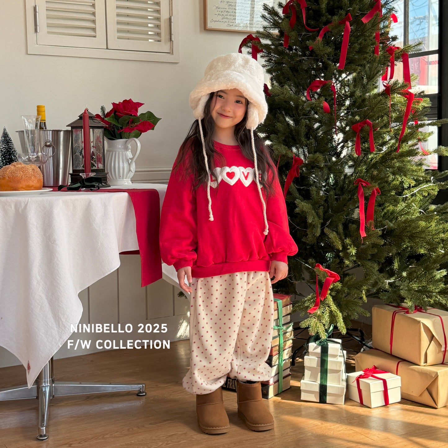 韓國童裝 25秋冬 | NB25407 Love MTM