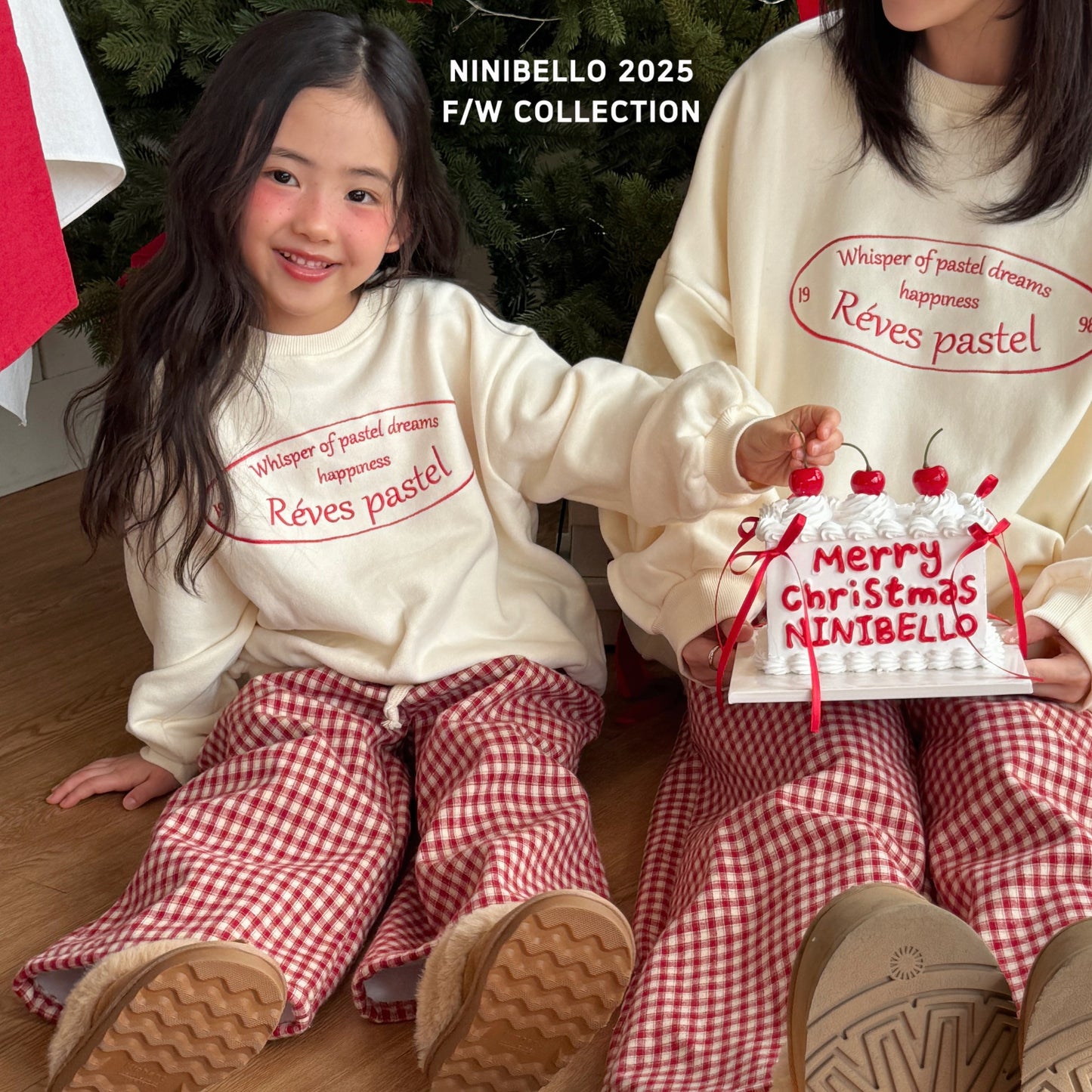 韓國童裝 25秋冬 | NB25412 Pasta MTM 親子裝 (MOM)