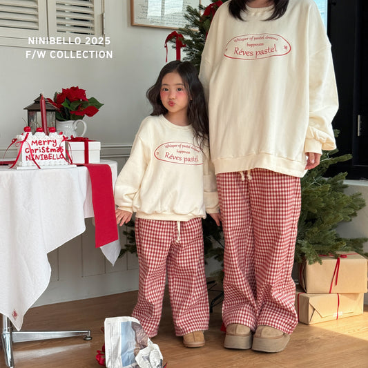 韓國童裝 25秋冬 | NB25412 Pasta MTM 親子裝 (MOM)