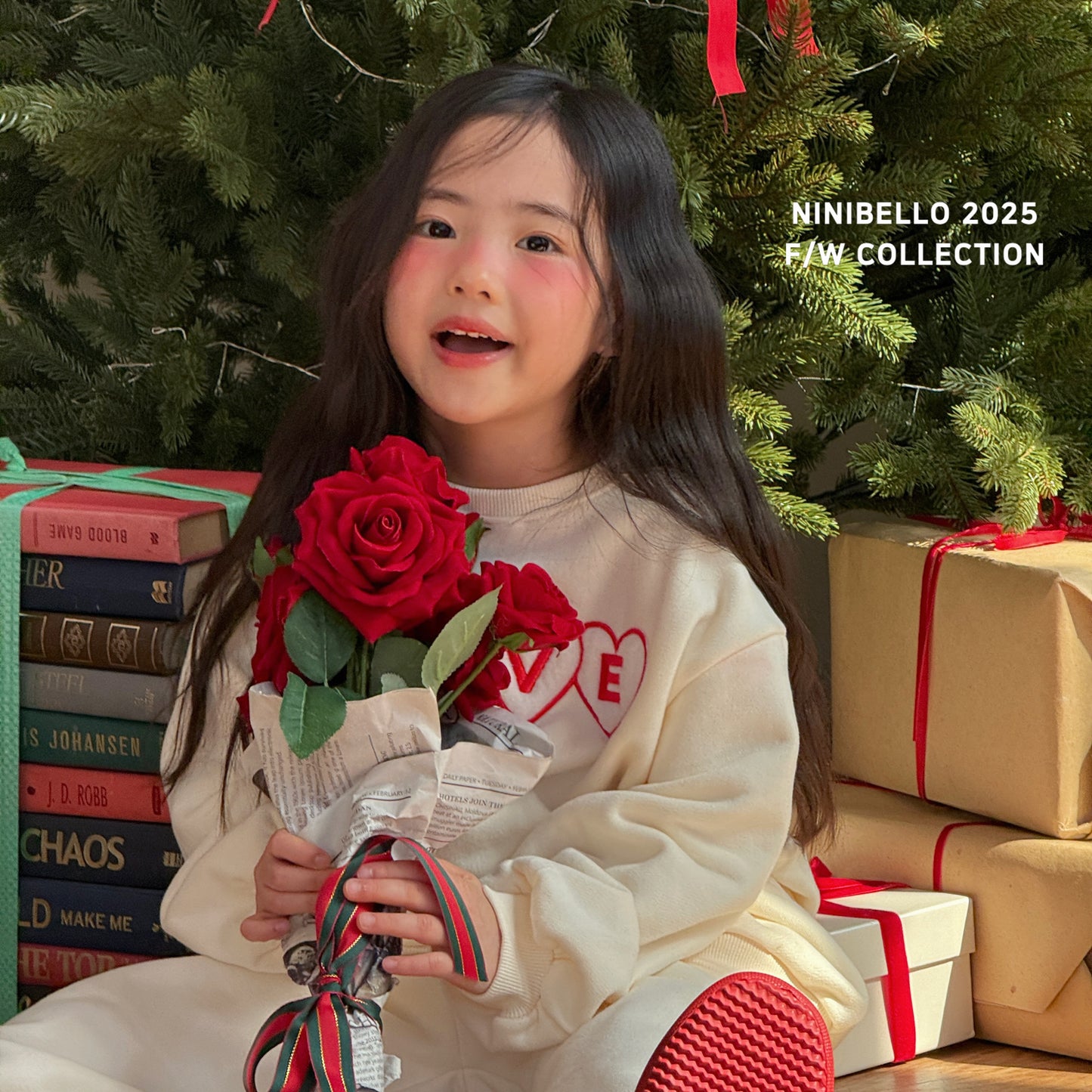 韓國童裝 25秋冬 | NB25407 Love MTM