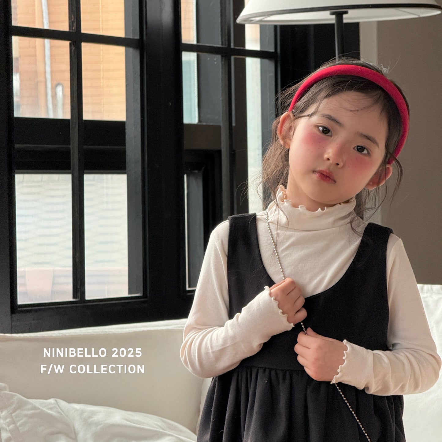 韓國童裝 25秋冬 | NB25402 Basic Must have mock tee