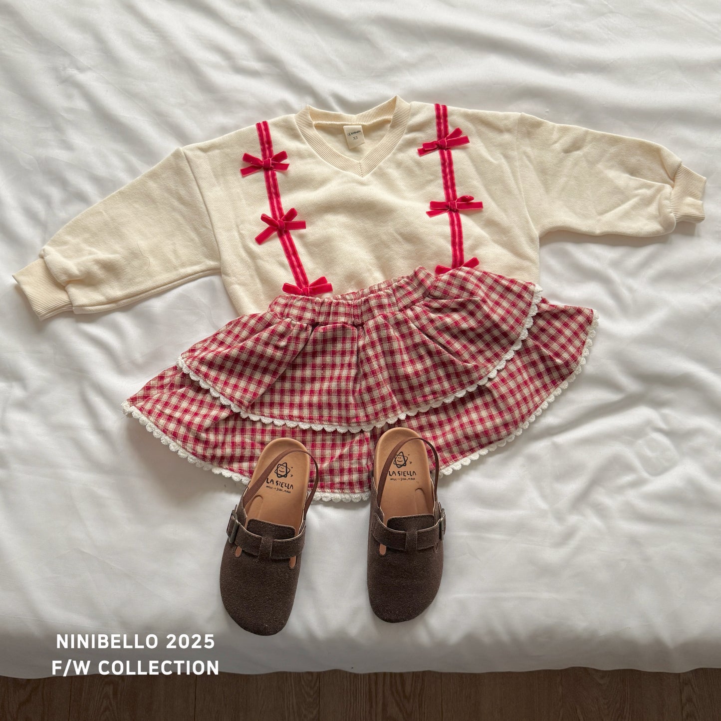 韓國童裝 25秋冬 | NB25408 Ribbon MTM