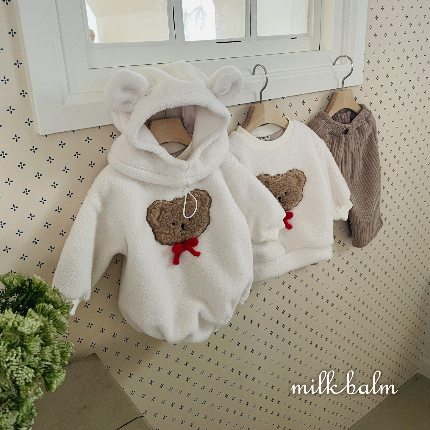 韓國童裝 25秋冬 | MK25416 Bear Bear Baby Suit