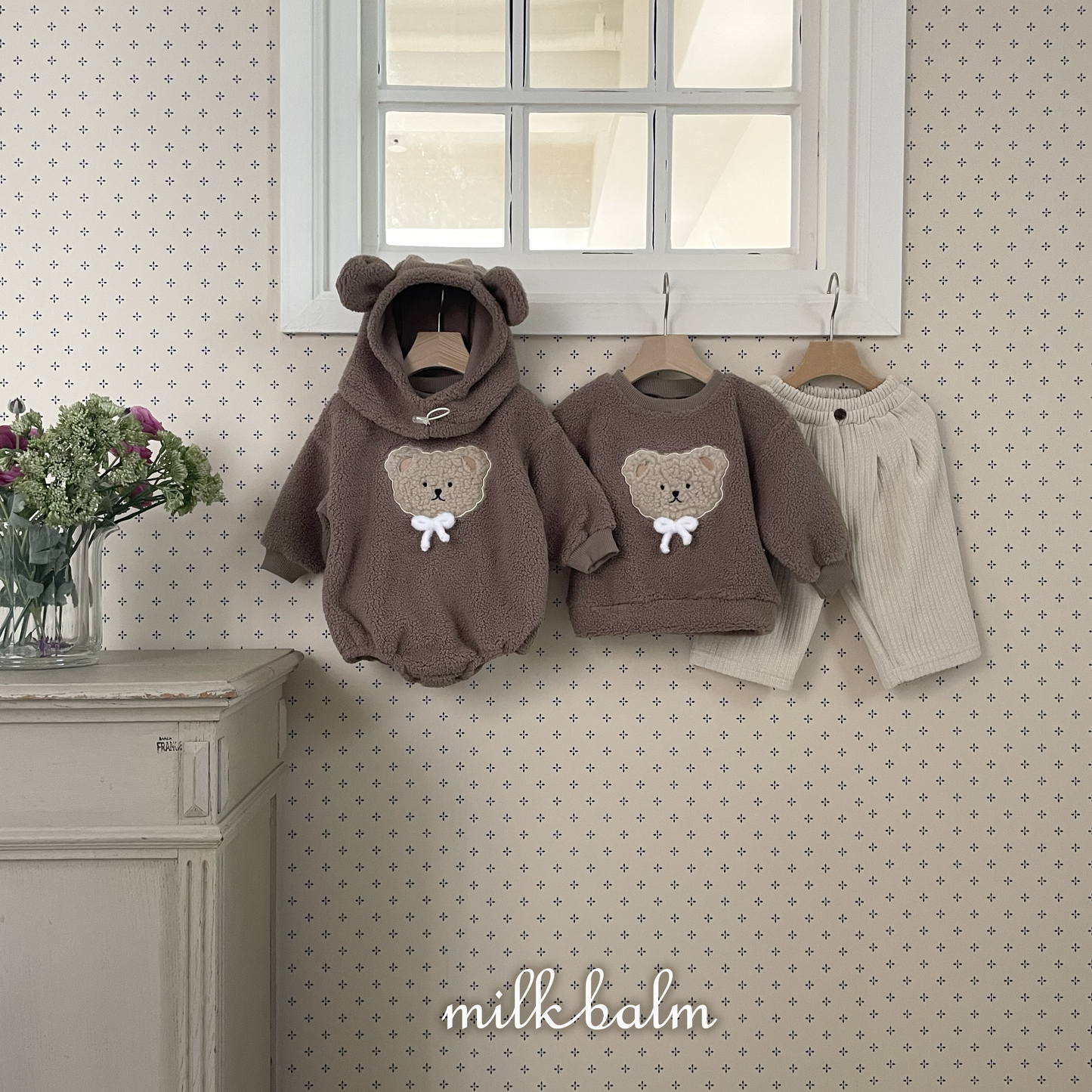 韓國童裝 25秋冬 | MK25416 Bear Bear Baby Suit