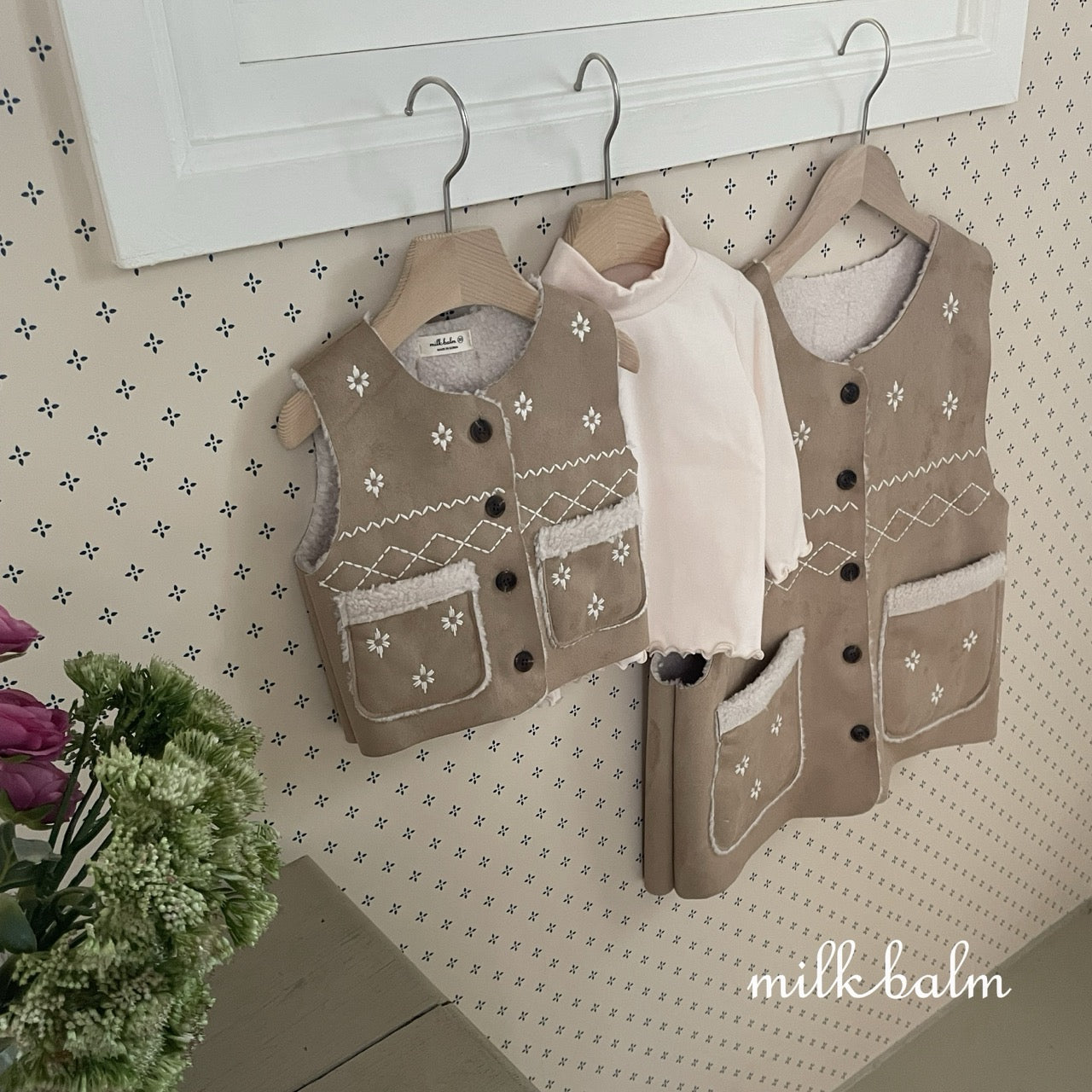 韓國童裝 25秋冬 | MK25421 Snow Winter Vest 親子裝