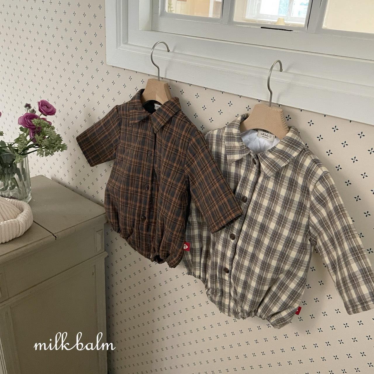 韓國童裝 25秋冬 | MK25418 Check Baby Suit