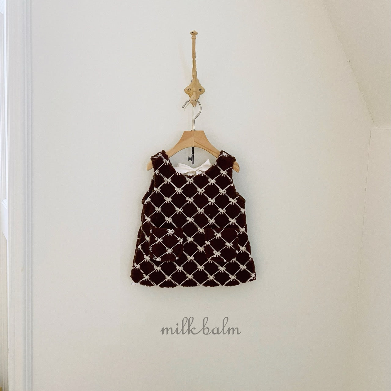 韓國童裝 25秋冬 | MK25404 Ribbon OPS