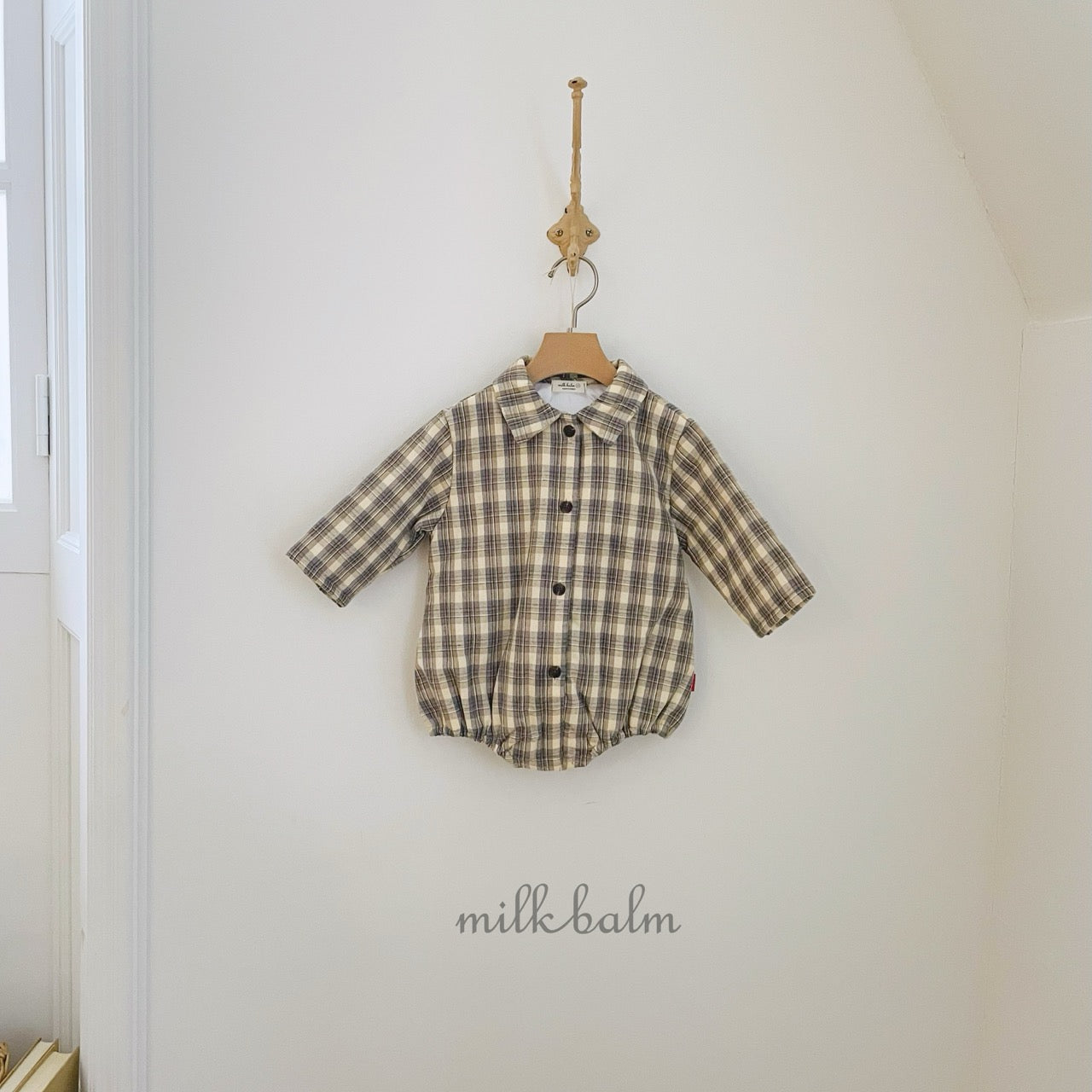 韓國童裝 25秋冬 | MK25418 Check Baby Suit