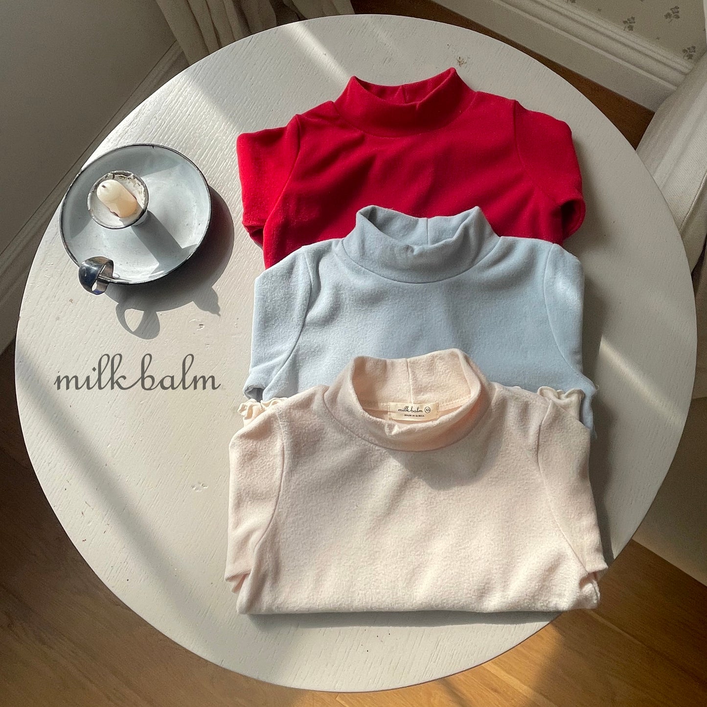 韓國童裝 25秋冬 | MK25409 Mock Basic Tee