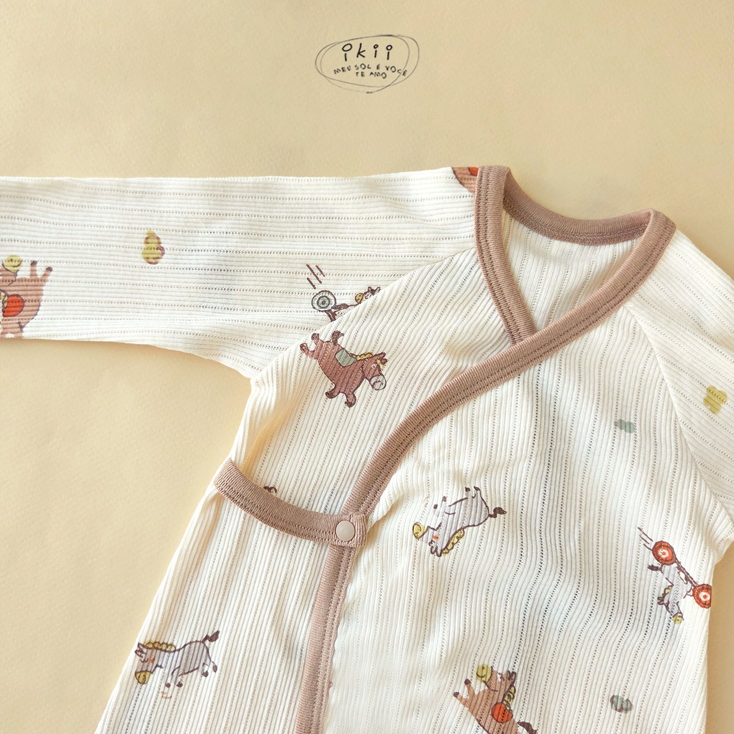 【現貨+預訂】ikii / Horse Baby 可愛馬仔初生Romper套裝 (Scooter Horse)