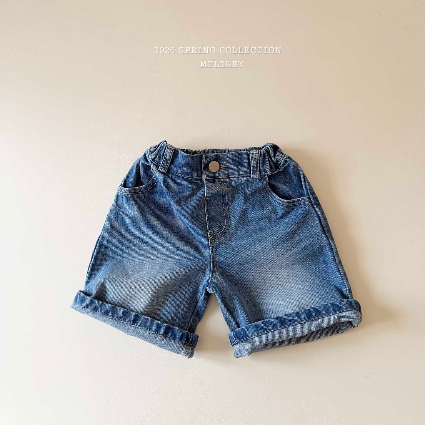 韓國童裝 26春 |ME26156 Denim Short Pants