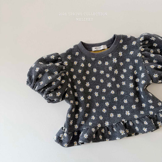 韓國童裝 26春 | ME26110 Daisy Puff Tee