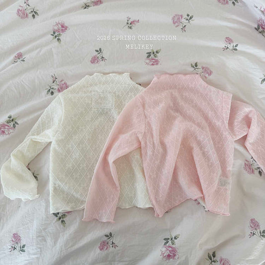 韓國童裝 26春 | ME26121 Mesh Tee