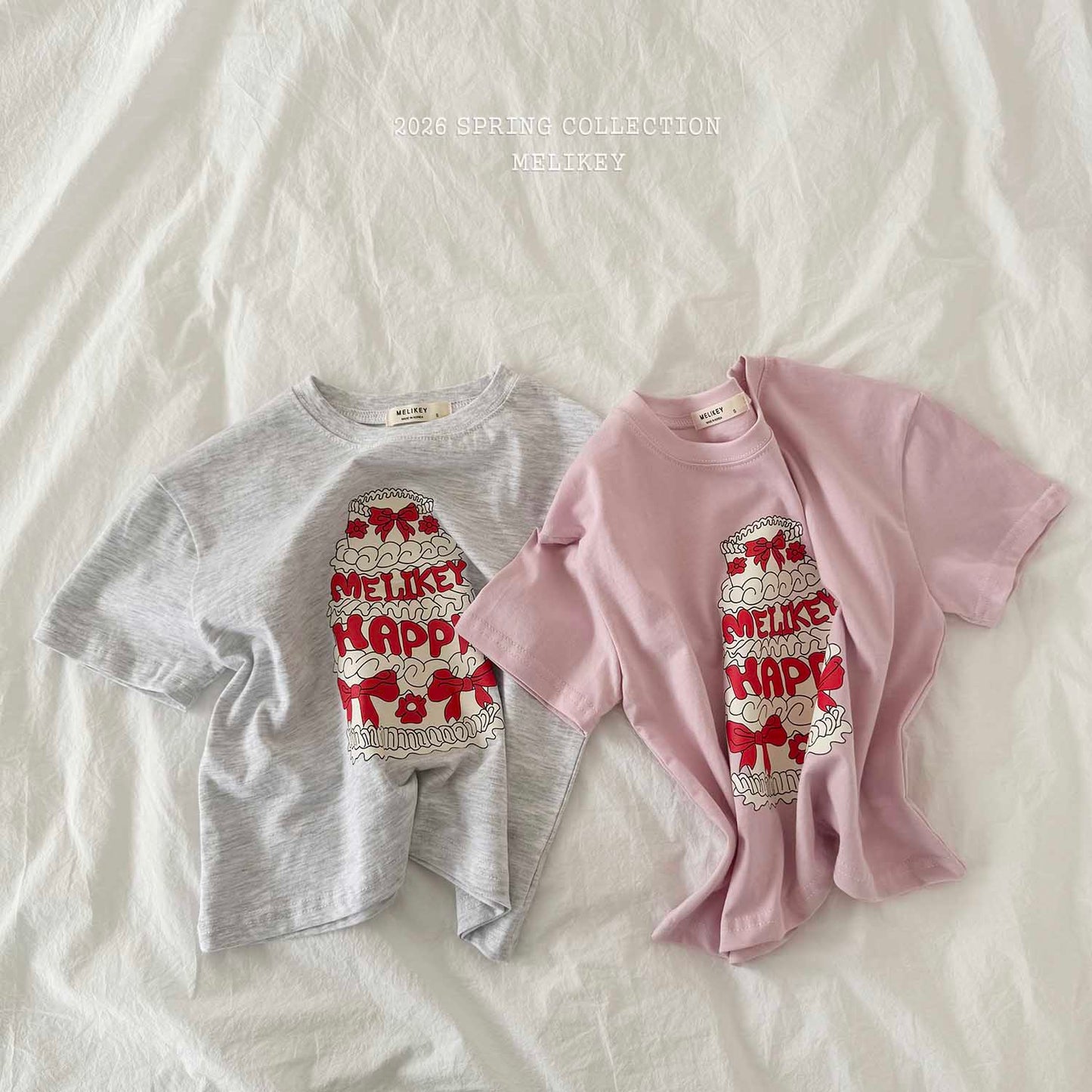 韓國童裝 26春 | ME26146 Happy Tee