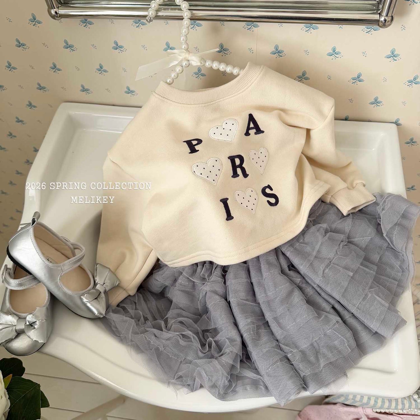 韓國童裝 26春 |ME26151 Heart MTM