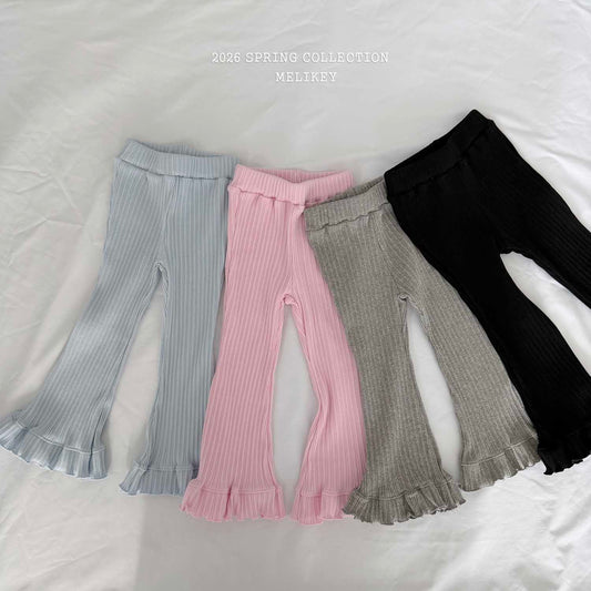 韓國童裝 26春 | ME26101 Frill Bootcut Pants