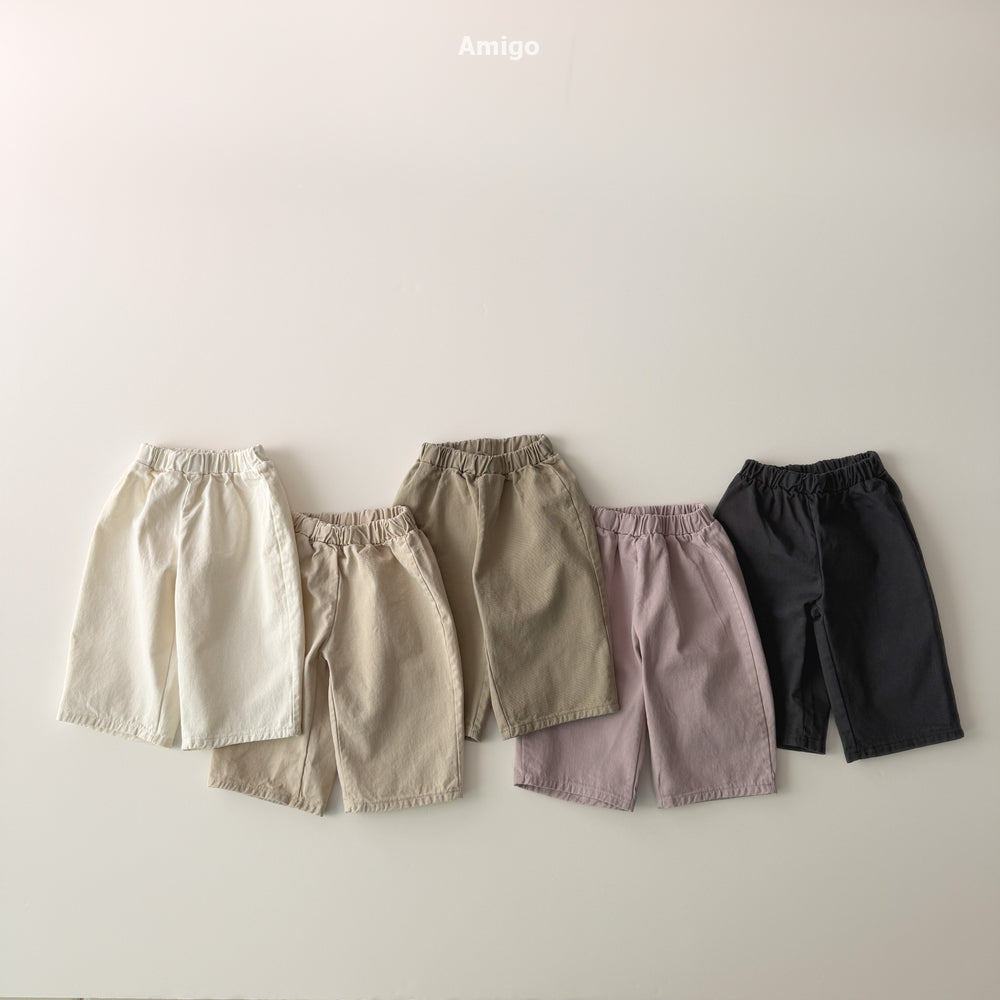 韓國童裝 26秋| AM42 Twill Basic Pants 長褲 (80-120)
