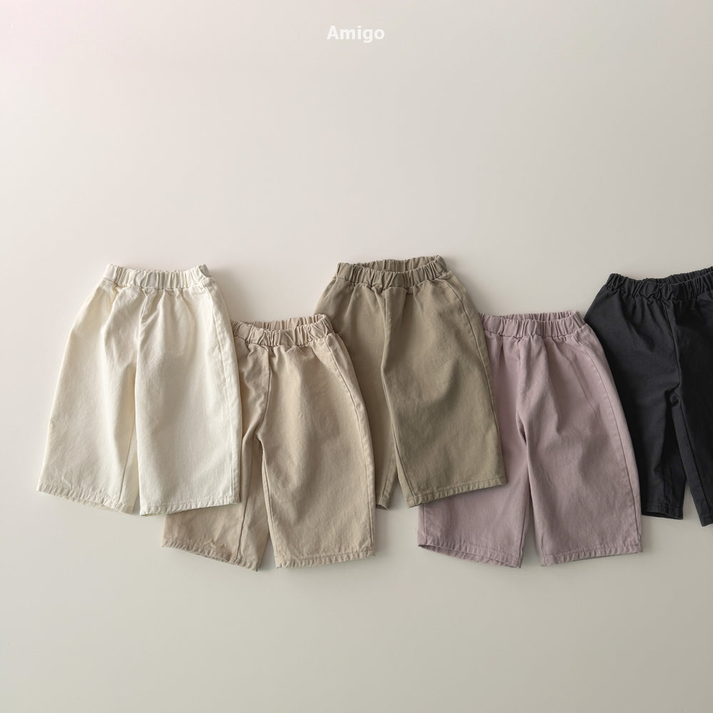 韓國童裝 26秋| AM42 Twill Basic Pants 長褲 (80-120)