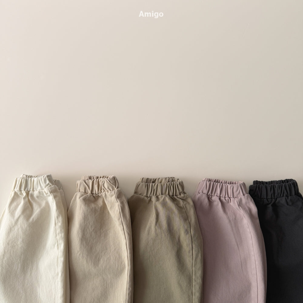 韓國童裝 26秋| AM42 Twill Basic Pants 長褲 (80-120)