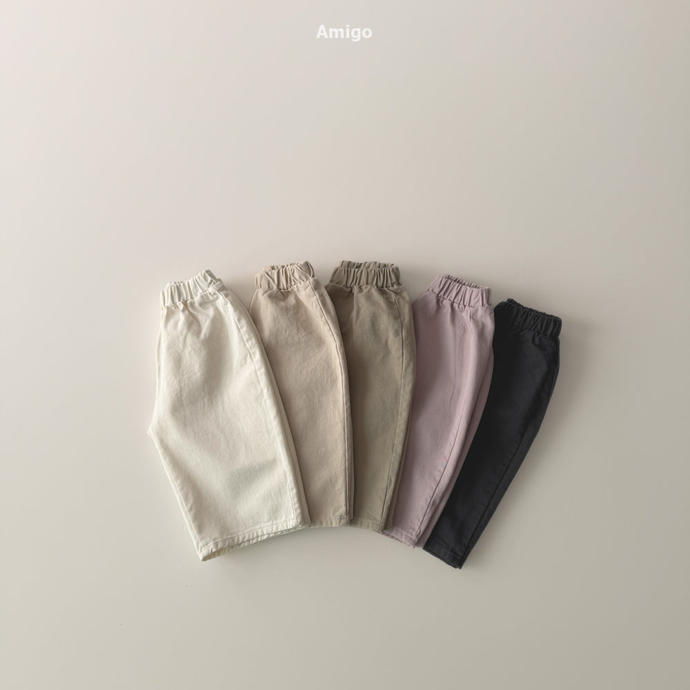 韓國童裝 26秋| AM42 Twill Basic Pants 長褲 (80-120)