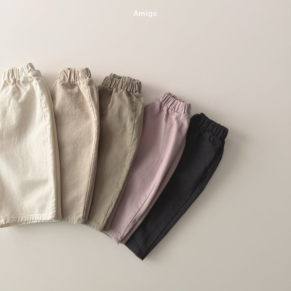 韓國童裝 26秋| AM42 Twill Basic Pants 長褲 (80-120)