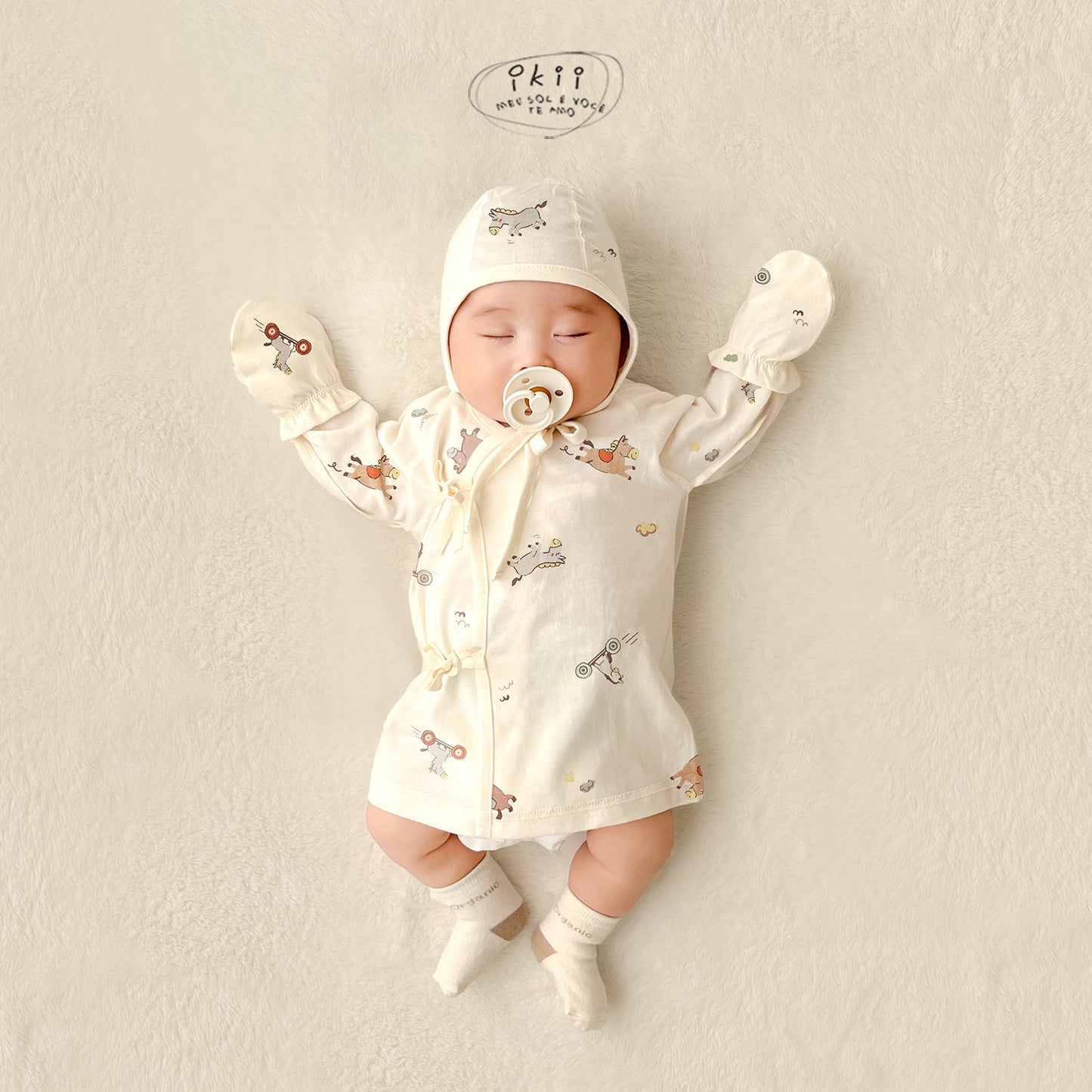 【現貨+預訂】ikii / Horse Baby 滑板馬仔初生和尚衣