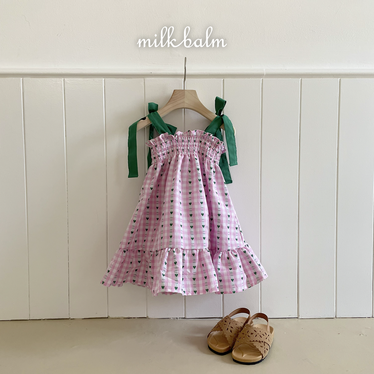 韓國童裝 26夏| MK32 Coco Smocking OPS (80-120cm)