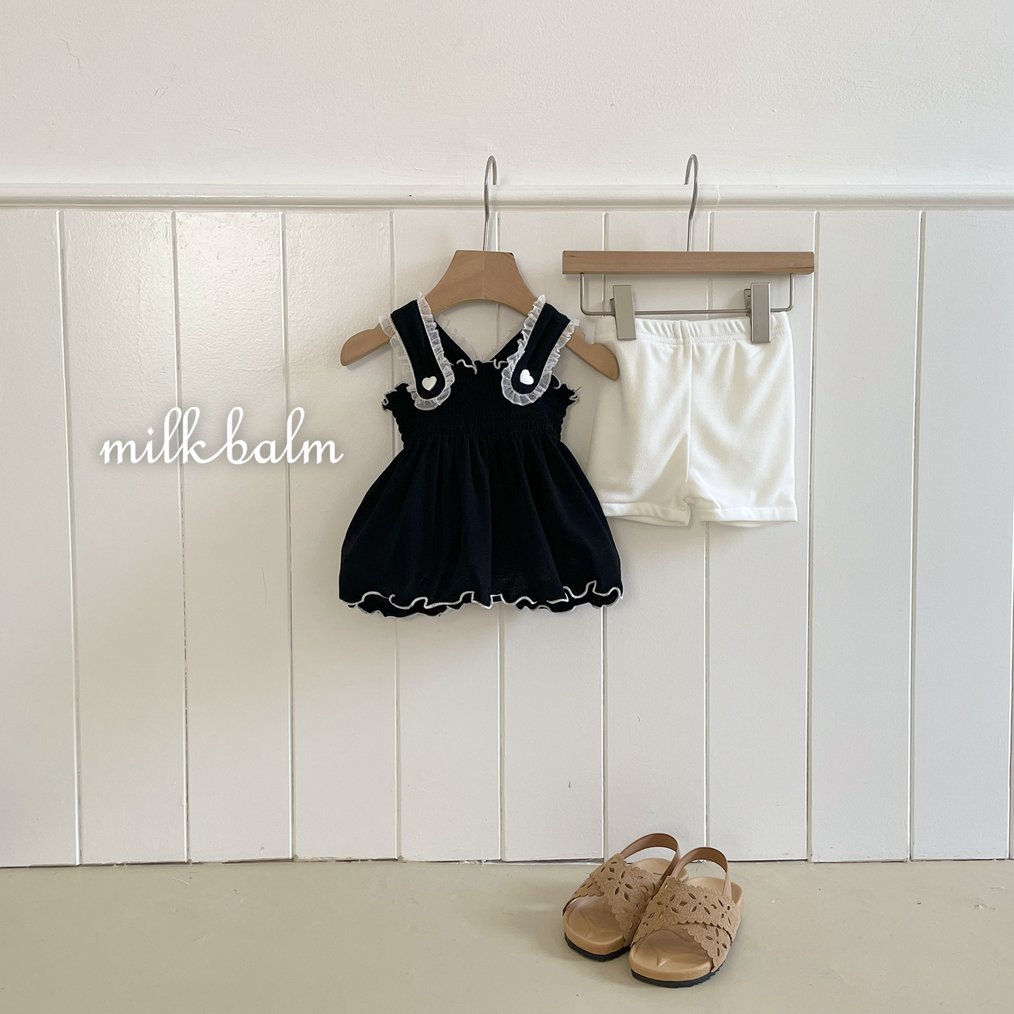 韓國童裝 26夏| MK01 Bella Smocking Swimsuit SET (80-120cm)