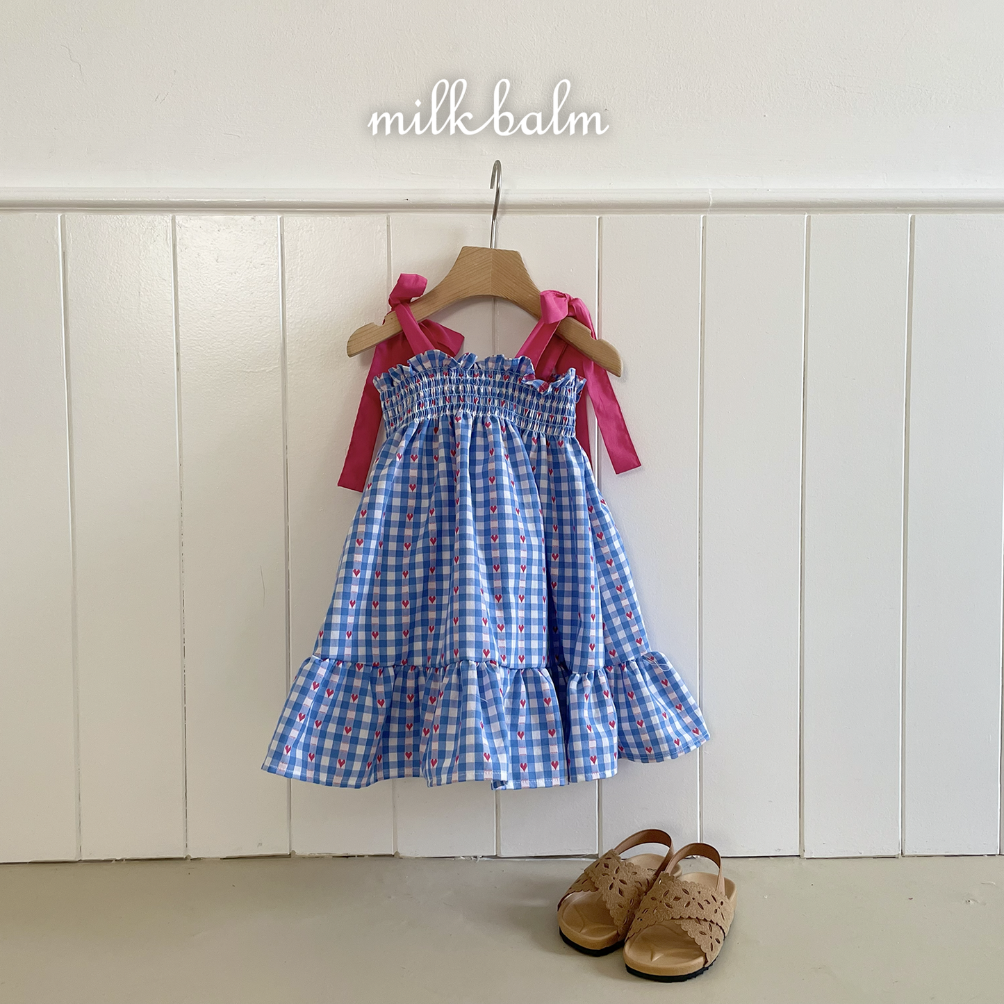 韓國童裝 26夏| MK32 Coco Smocking OPS (80-120cm)