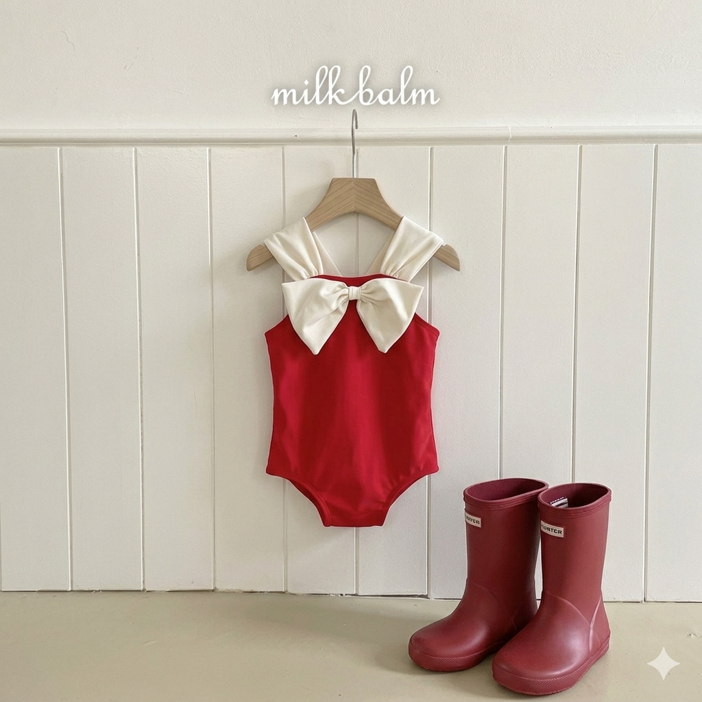 韓國童裝 26夏| MK03 Ribbon Swimsuit (80-120cm)