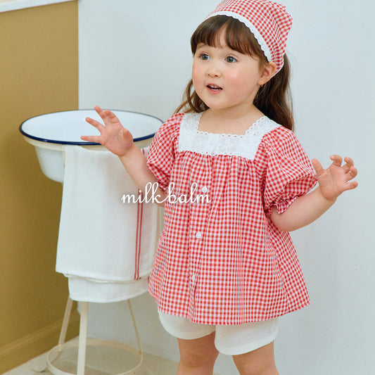 韓國童裝 26夏| MK10 Ivy Check BL (80-120cm)