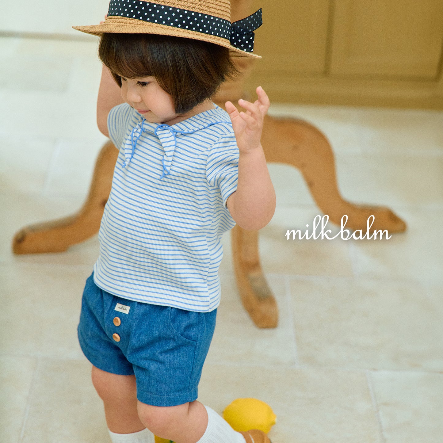 韓國童裝 26夏| MK28 26 Sailor Short Sleeve T (80-120cm)