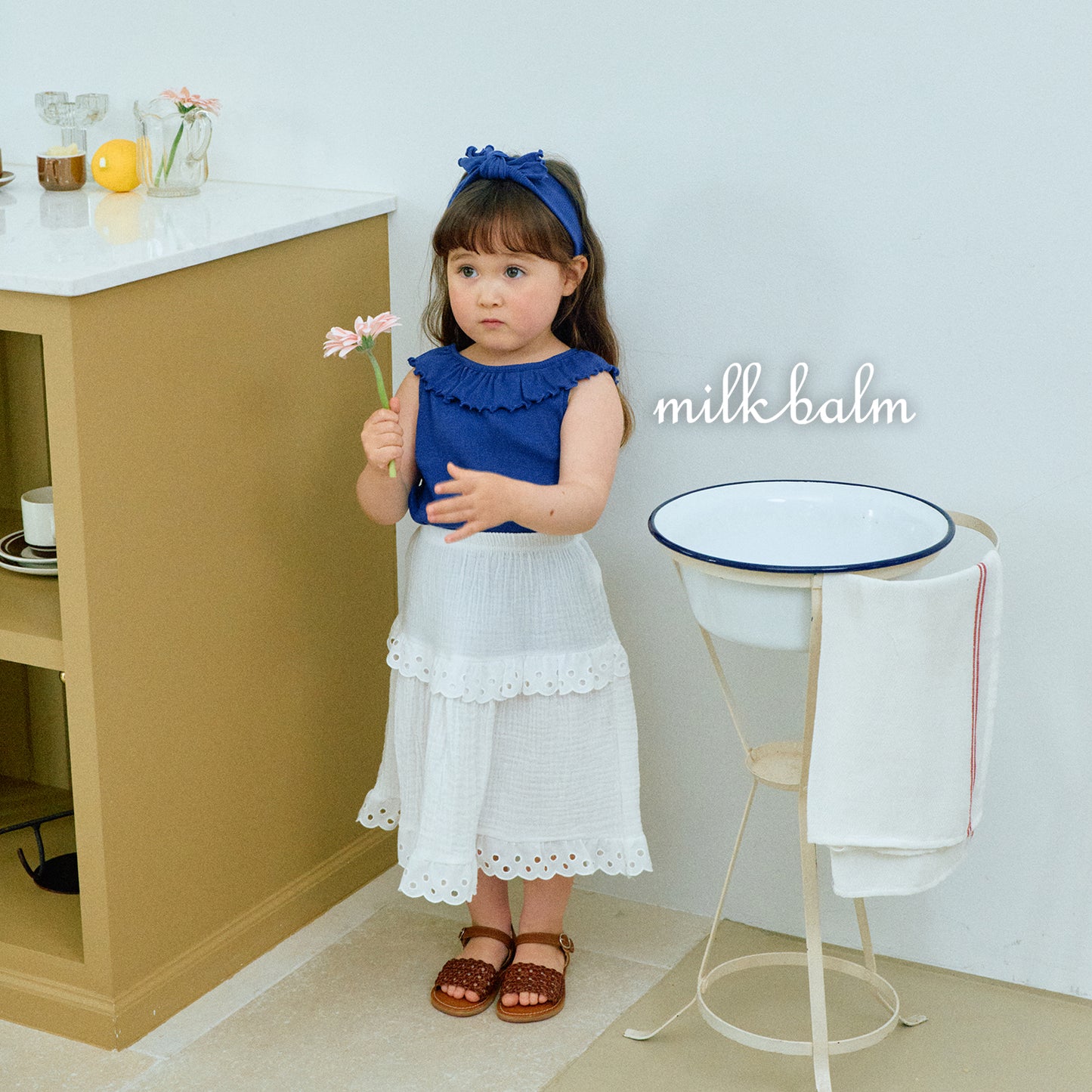 韓國童裝 26夏| MK27 Jenny Frill T (80-120cm)