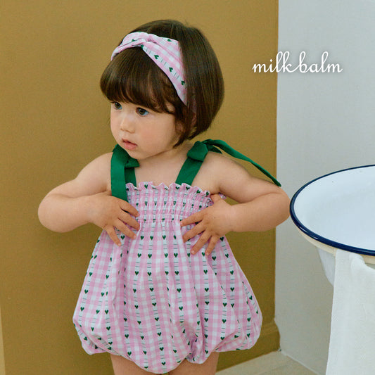 韓國童裝 26夏| MK31 Coco Smocking Suit (75-90cm)