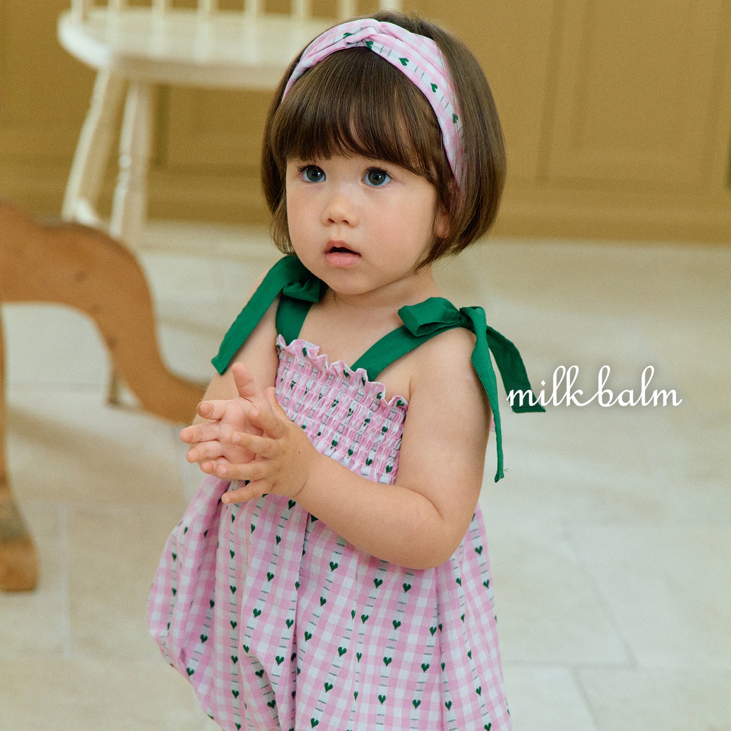 韓國童裝 26夏| MK31 Coco Smocking Suit (75-90cm)