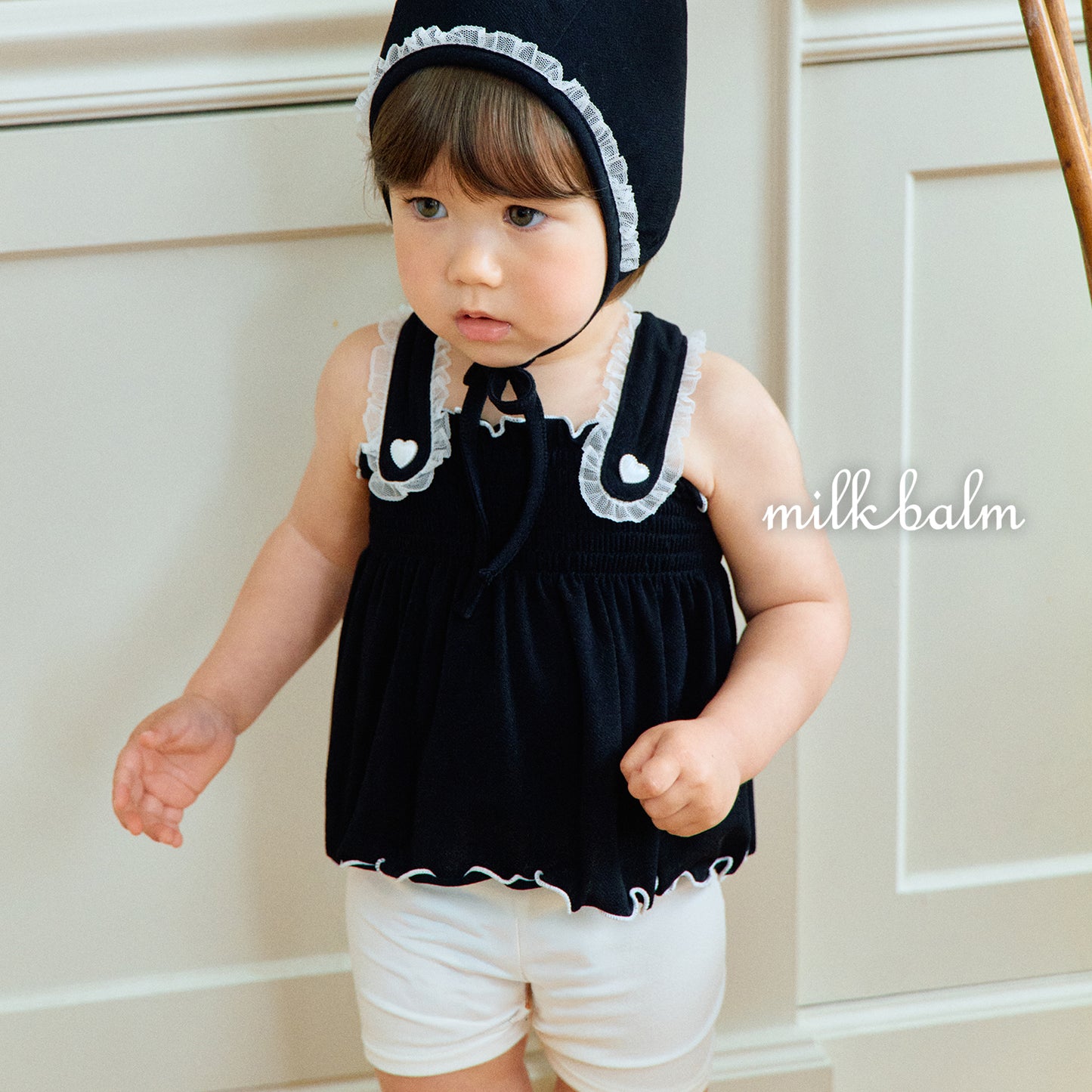韓國童裝 26夏| MK01 Bella Smocking Swimsuit SET (80-120cm)