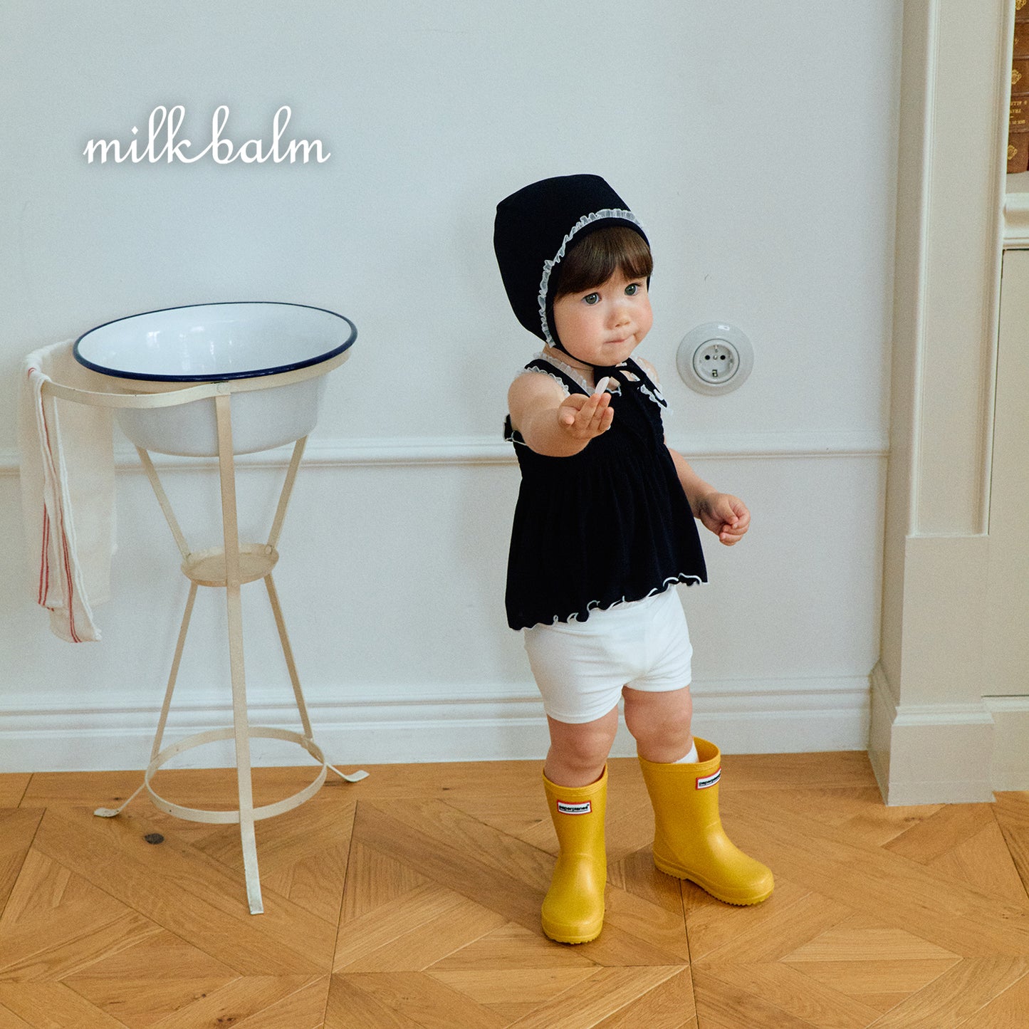 韓國童裝 26夏| MK01 Bella Smocking Swimsuit SET (80-120cm)