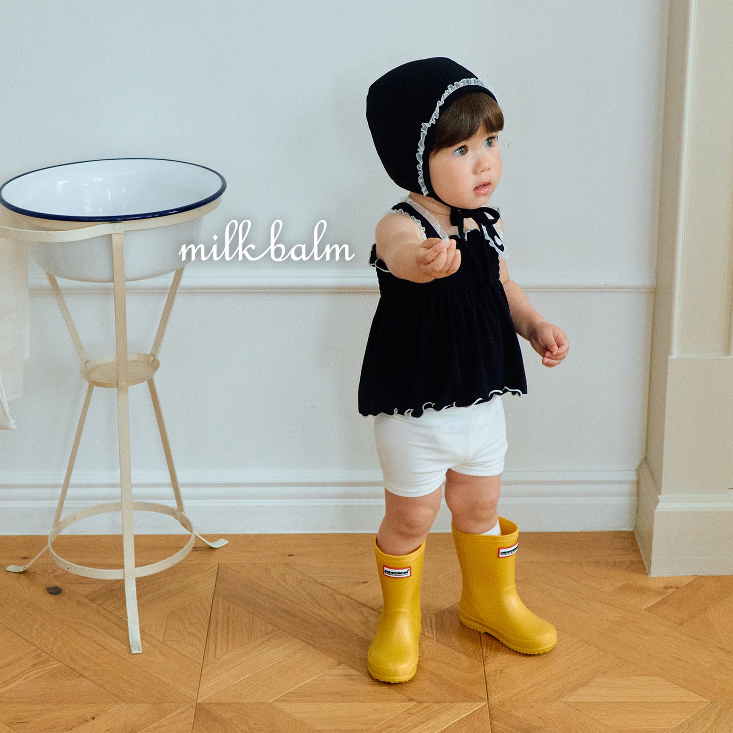 韓國童裝 26夏| MK01 Bella Smocking Swimsuit SET (80-120cm)