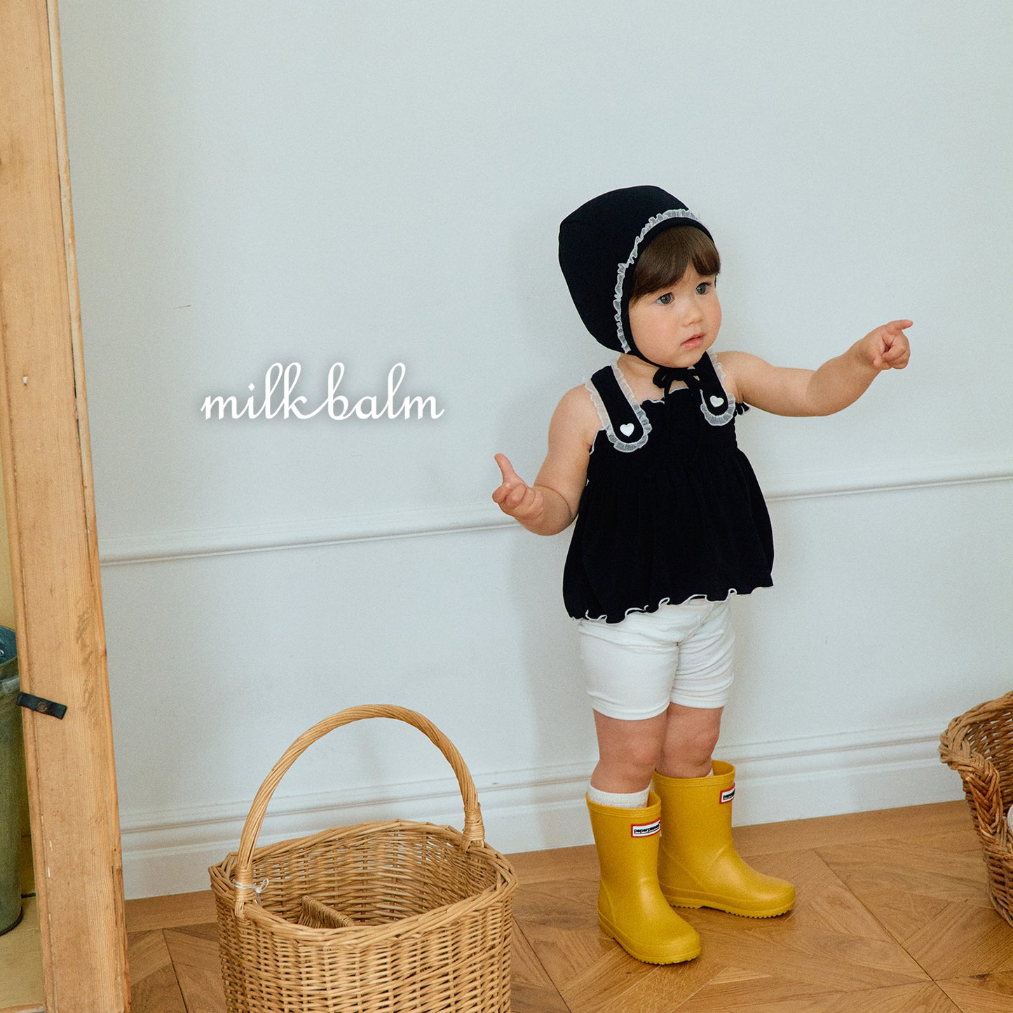 韓國童裝 26夏| MK01 Bella Smocking Swimsuit SET (80-120cm)