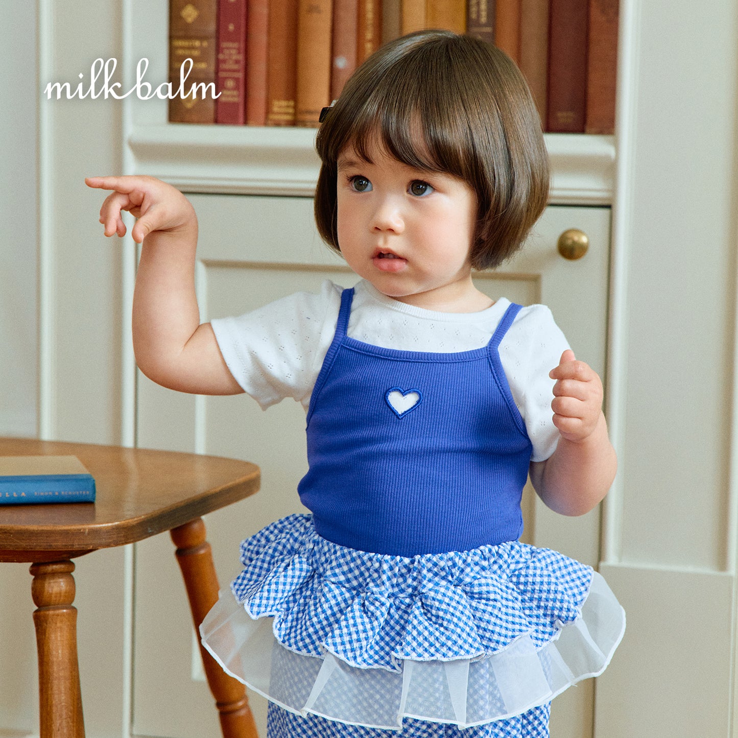 韓國童裝 26夏| MK26 Heart Ribbed Sleeveless (80-120cm)