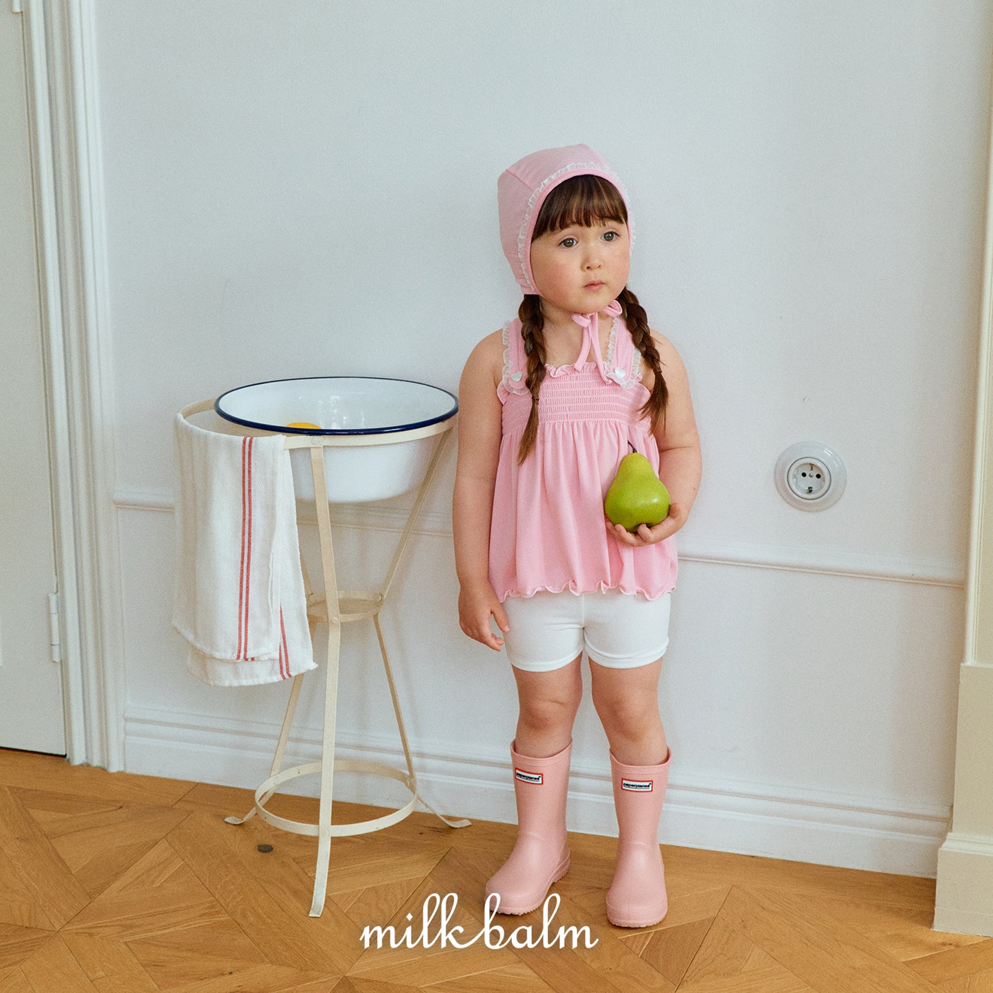 韓國童裝 26夏| MK01 Bella Smocking Swimsuit SET (80-120cm)